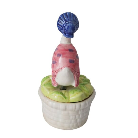 Vintage Schmid Beatrix Potter Music Box Jemina Puddle Duck I Did it my Way - Picture 3 of 5